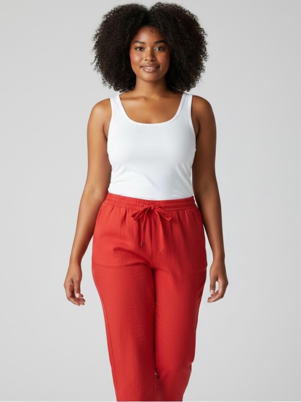 Basic Editions Drawstring Capri Pants – NWT